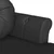 Chesterfield klupa Crna 120.5 x 65 x 75 cm Lažna koža