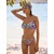 love & roses Bikini hlačke zelena/roza/malina/bela