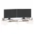 Stalak za monitor bijeli 100 x 27,5 x 15 cm od masivne borovine