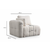 ATELIER DEL SOFA Amaris L1 White 1-Seat Sofa