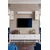 Hanah Home TV komoda Demet, hrast Sapphire / bela