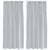 Voile zavjesa 2 pcs Tamno siva 175 x 140 cm Poliester