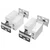 Osi za vješanje ormara 2 pcs Bijelo 70 x 48 x 19 mm