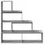 Pregrada / regal za knjige 4 razine sivi 143,5x29x143,5 cm drvo