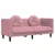 2-dijelni set sofa s jastucima ružičasti baršunasti
