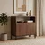 Hanah Home komoda Palmer, 80 cm, orah Milano / crna