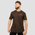 GymBeam Muška majica Basic Chocolate Brown