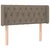 Vidaxl LED posteljno vzglavje taupe 93x16x78/88 cm blago