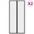 Zastori protiv insekata 2 kom s magnetima 220 x 110 cm crni