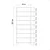 Hanah home Stalak za cipele 50x127x38cm Bijeli