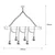 Conceptum Hypnose Luster Erebos-113-AV, 90cm, 80x8cm, 6xE27