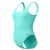 Speedo textd belted deep u-back 1 piece blue xl - uk38