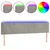 LED uzglavlje svjetlosivo 180x5x78/88 cm baršunasto