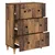 Ormar s ladicama Staro drvo 66 x 34,5 x 90 cm Konstruirano drvo