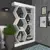 Hanah Home Polica 90x140x24,6cm Bela