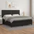 Vidaxl Box spring postelja z vzmetnico črna 200x200 cm umetno usnje