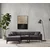 Atelier del Sofa Ugaona garnitura New Petra, L ugao, 250x69x145 cm, Antracit