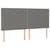 Vidaxl Box spring postelja z vzmetnico LED temno siva 180x200 cm blago