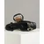 Lizizu Ženske kožne sandale 97501, Crne