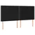 Vidaxl LED posteljno vzglavje črno 200x5x118/128 cm blago