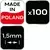 Daljinski križci s krožcem 1,5 mm, 100 kosov 61-114