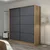 Hanah home Ormar Kale 180x210x52cm Bež-Antracit