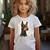 Camiseta Majica sa štampanim printom Cam 574, Dečija, Bela