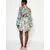 Trendyol Multi Color Floral Pattern Waist Open Mini Lined Chiffon Woven Dress