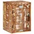 vidaXL Nočna omarica Rjava 35 x 33 x 48 cm Reclaimed Trdo Les