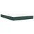 Vidaxl Box spring postelja z vzmetnico temno zelena 160x200 cm žamet