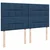 Vidaxl Box spring postelja z vzmetnico modra 200x200 cm blago
