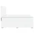 Vidaxl Box spring postelja z vzmetnico bela 200x200 cm umetno usnje