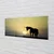 tulup.si Steklena slika Polje sunset samorog 140x70 cm 2 obešalnika