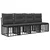 Set vanjskih sofa 13 pcs Crna i tamno siva Poliester