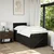 Vidaxl Box spring postelja z vzmetnico črn 90x190 cm blago