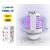 LED Prenosiva punjiva lampa sa lapačem insekata LED/5W/1800 mAh IPX4 bela/siva