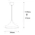 Opviq Luster Berceste-214-S, 113cm, 30x30 cm, E27, 40W