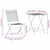Vidaxl Zložljiv bistro set 3 szt. Rjava Masiven les akacije
