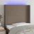 Vidaxl LED posteljno vzglavje taupe 93x16x118/128 cm blago