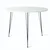 Hanah home Trpezarijski sto Sandalf 90x75x90cm Beli