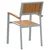 Stolica koja se može slagati 2 pcs Smeđa 56 x 57 x 87 cm