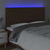 LED uzglavlje tamnosmeđe 180x7x118/128 cm od tkanine