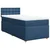 Vidaxl Box spring postelja z vzmetnico modra 80x200 cm blago
