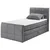 MID.YOU POSTELJA BOXSPRING x , tekstil, leseni material temno siva