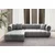Atelier del Sofa Ugaona garnitura na razvlačenje Petra Left, 280 x 170 x 90 cm, Siva