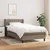 Vidaxl Box spring postelja z vzmetnico taupe 90x200 cm blago