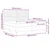 Vidaxl LED Box Spring Postelja Temno zelena 200 x 200 cm Žamet