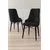 Hanah Home set trpezarijskih stolica Neta 8 kom, crna tkanina Babyface, crne drvene noge