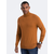 Ombre Mens knitted single-color turtleneck with viscose - camel