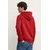 Pulover Tommy Hilfiger moška, bordo barva, s kapuco